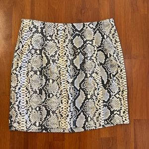 Lulus Venture Out Snakeskin Print Miniskirt (Nordstrom)